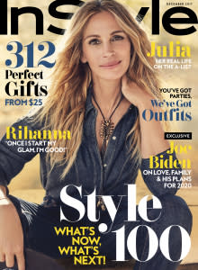 Julia Roberts covers <em>InStyle'</em>s December 2017 issue.