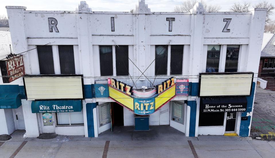 The Ritz Theater was recently purchased and will be gifted to the city to use as a community theater and performance arts venue in Tooele on Tuesday, Dec. 19, 2023. The theatre was built in 1939. | Jeffrey D. Allred, Deseret News