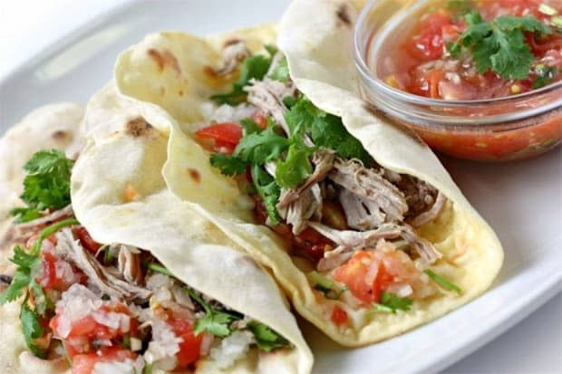 <p><a href="https://www.slenderkitchen.com/recipe/sunday-slow-cooker-carnitas" rel="nofollow noopener" target="_blank" data-ylk="slk:Slender Kitchen;elm:context_link;itc:0;sec:content-canvas" class="link ">Slender Kitchen</a></p>