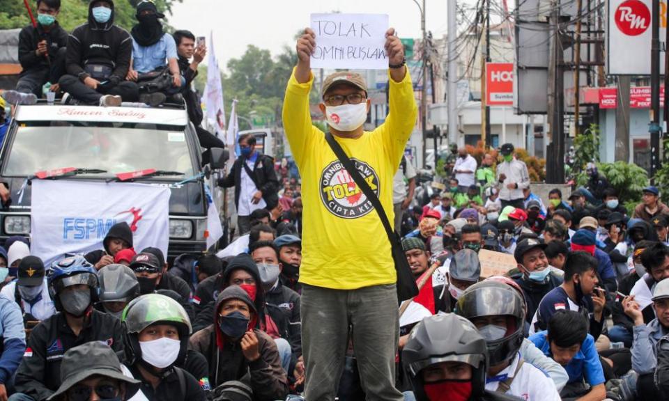 <span>Photograph: Fajrin Raharjo/AFP/Getty Images</span>