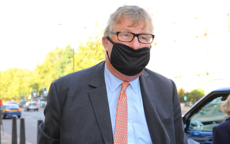 Hedge fund manager Crispin Odey arrives at Westminster Magistrates' Court, London - PA