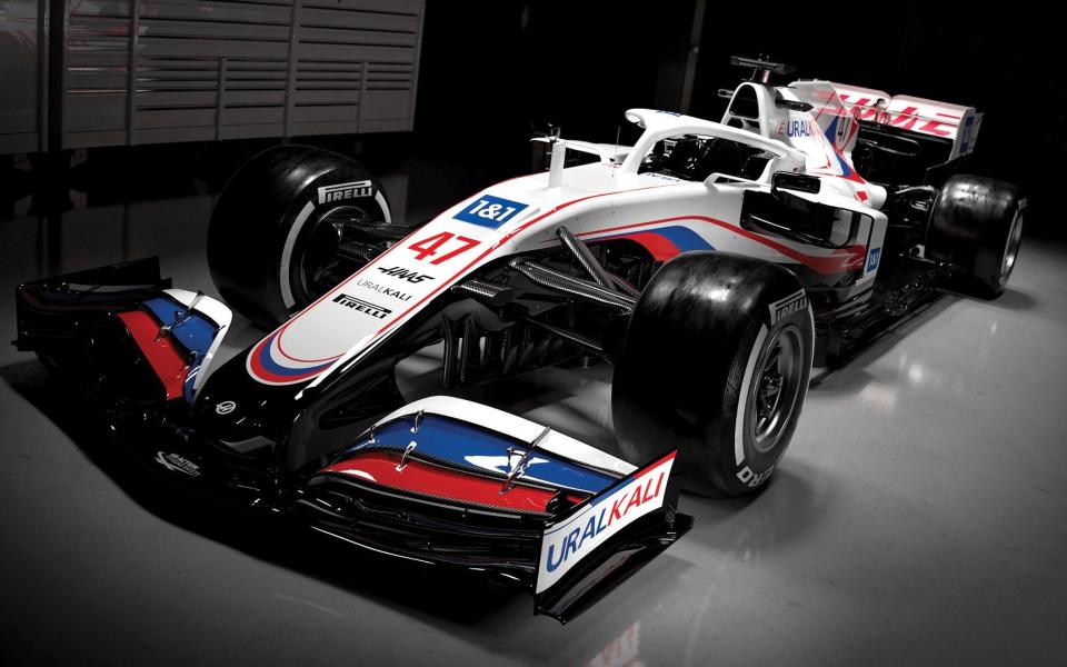 Haas's new car has a controversial Russian-themed livery - HAAS