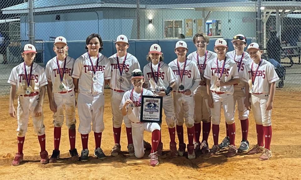 The Lakeland Tigers 12-and-under team captured the title at USSSA 6-4-3 Super Regional NIT.