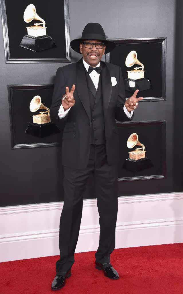 <p>Calvin Simon attends the 61st annual Grammy Awards at Staples Center on Feb. 10, 2019, in Los Angeles. </p>