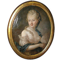 An 18th century Woman With Pearls in Her Hair Painting ($9,800) will help you to get the look inâ€¦