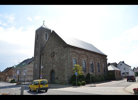 The church in Vossenack as it appears today.    Photo: David Kiley/HuffPost Travel