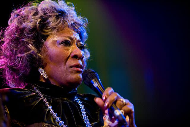 <p>Jordi Vidal/Redferns</p> Marlena Shaw performs on stage at Sala Apolo in January 2009 in Barcelona, Spain.