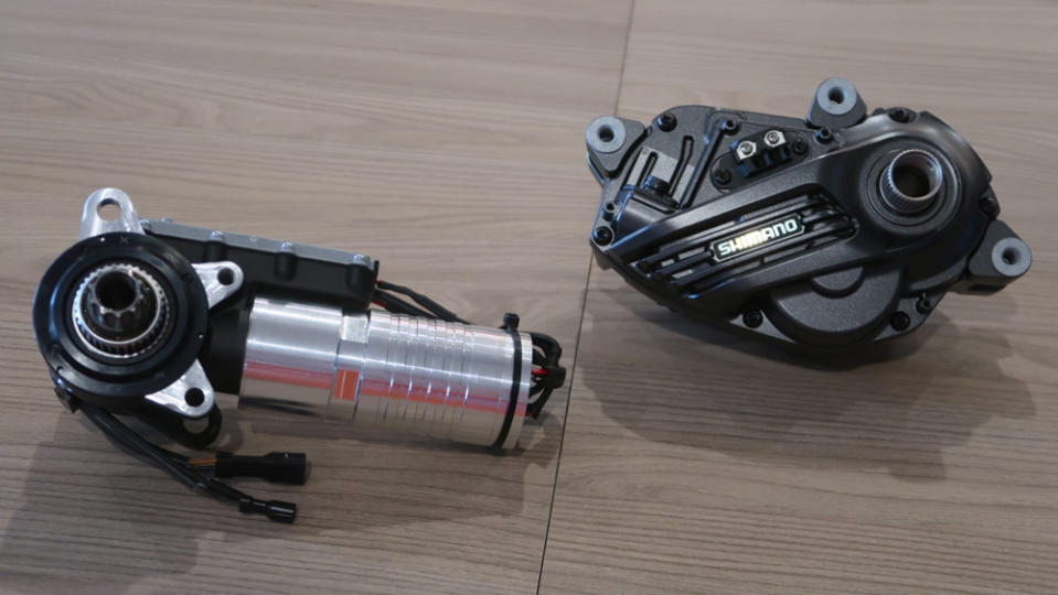 Components to the electric motor on the Thömus Swissrider electric bike.