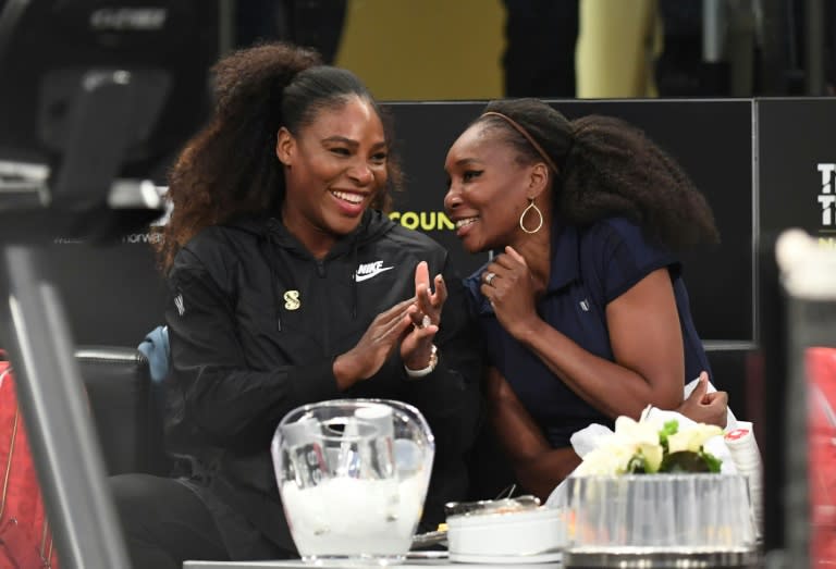 Sisters: Serena Williams with big sister Venus