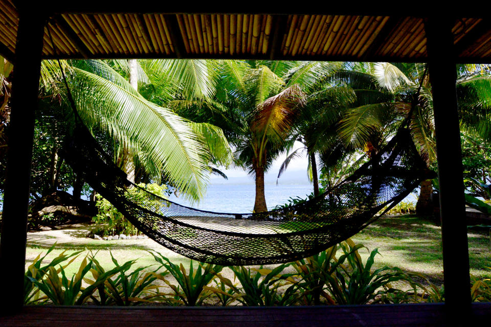 Yes, that’s out hammock. Photo: Supplied