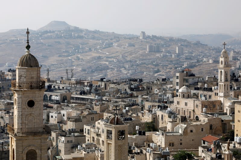 FILE PHOTO: View shows churches and buildings in Bethlehem, in the Israeli-occupied West Bank