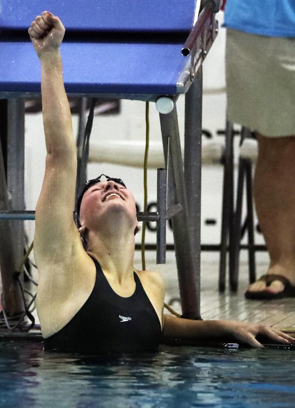 Johnston senior and Iowa commit Olivia Swalley is the Register's girls swimmer and diver of the year winner for 2022. Swalley set a state record in the 200-yard IM and also three-peated in the 100 backstroke during the 2022 girls state swimming and diving meet held Nov. 11-12 in Marshalltown.
