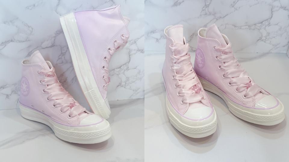 2024粉色球鞋推薦：CONVERSE CHUCK 70 HI，NT$2,880。圖片來源：編輯拍攝