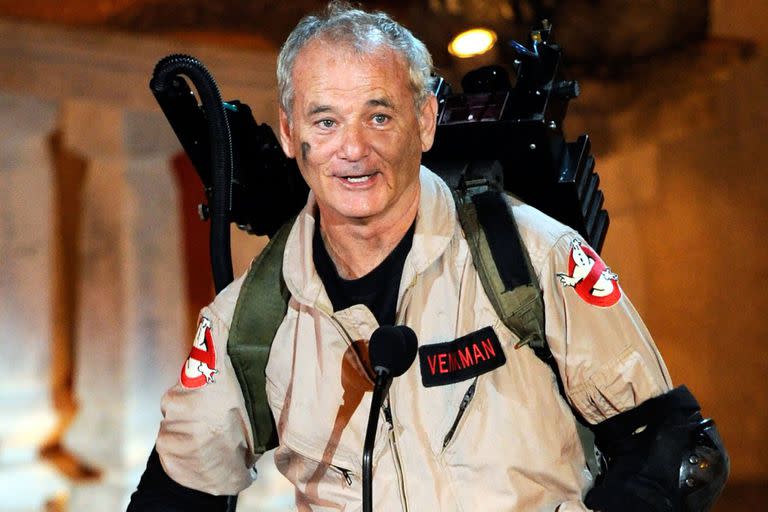 Bill Murray se volvió a poner el traje de cazafantasmas para la nueva película de la franquicia, que se estrenará en noviembre