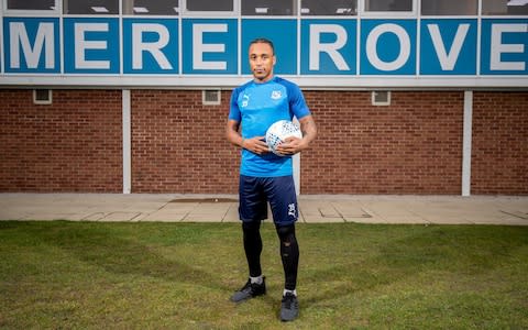 Neil Danns at Tranmere Rovers' training ground - Credit: &nbsp;Charlotte Graham