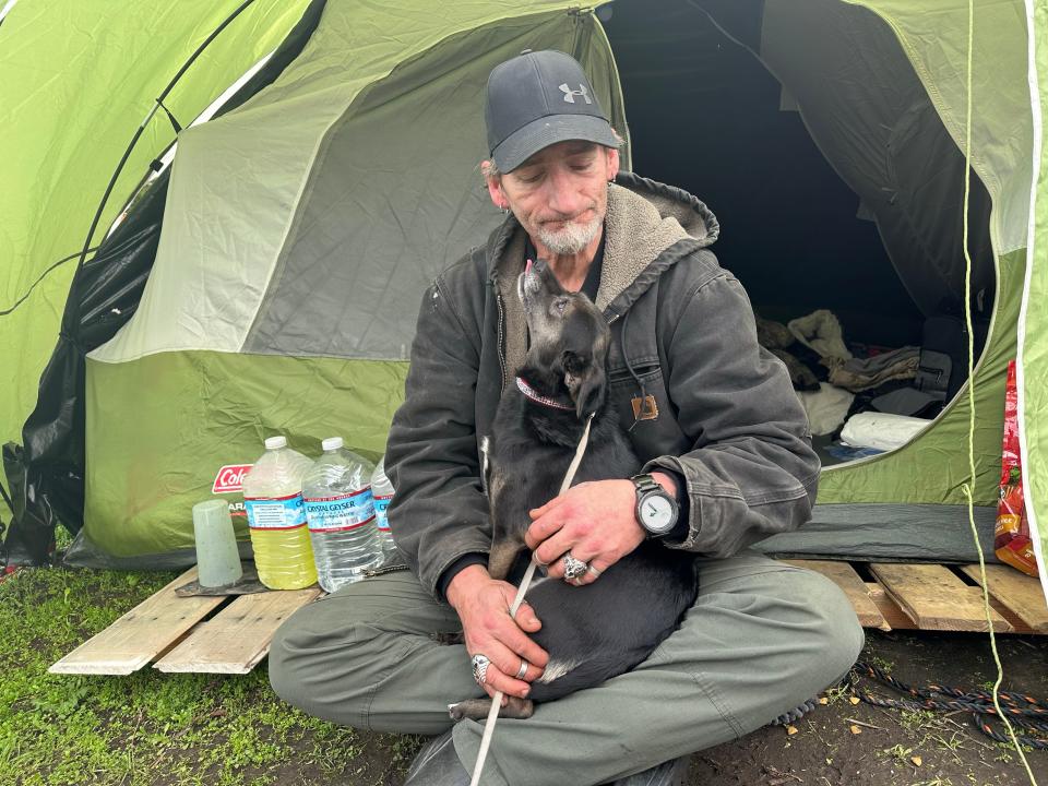 Samuel Buckles has been homeless for years in Sacramento, sleeping in a recreational vehicle he purchased with unemployment benefits and money he earned working odd jobs. His RV was confiscated in February when his homeless camp was cleared by law enforcement officials.