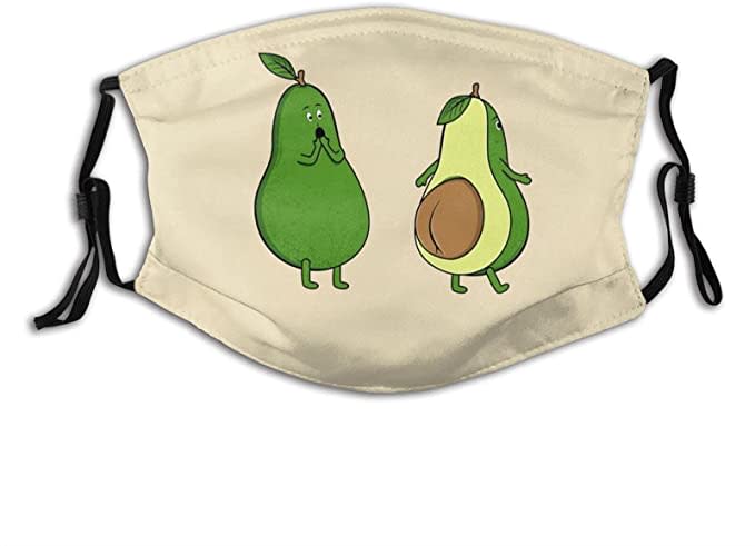 Prientomer Cute Avocado Back Cartoon Mask