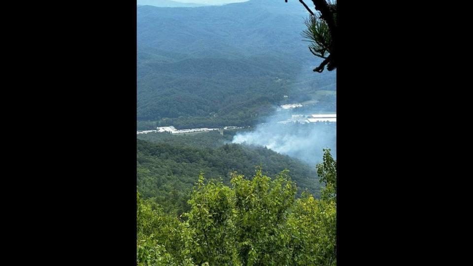 The wildfire burned in an area north of Marion and west of the Linville Gorge Wilderness Area in McDowell County, U.S. Forest Service rangers said. U.S. FOREST SERVICE