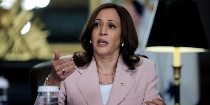 Kamala Harris says ‘a constitutional right has been taken away from the people in America’ after SCOTUS overturns Roe v. Wade