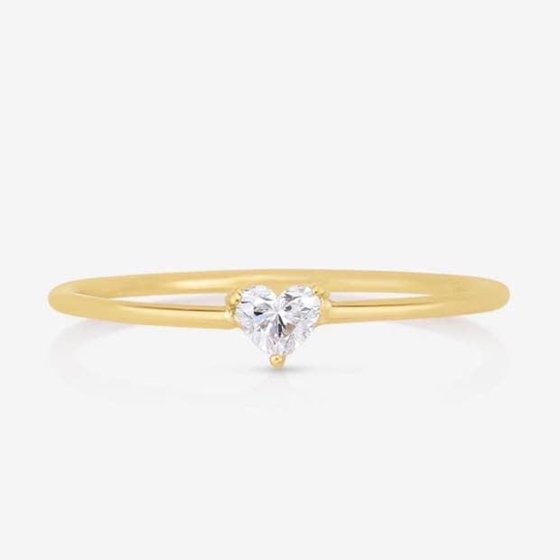 Solitaire Wedding Ring, Daily Wear Delicate Fancy Star Cut Diamond  Engagement 14K Solid White Gold Ring - Yahoo Shopping