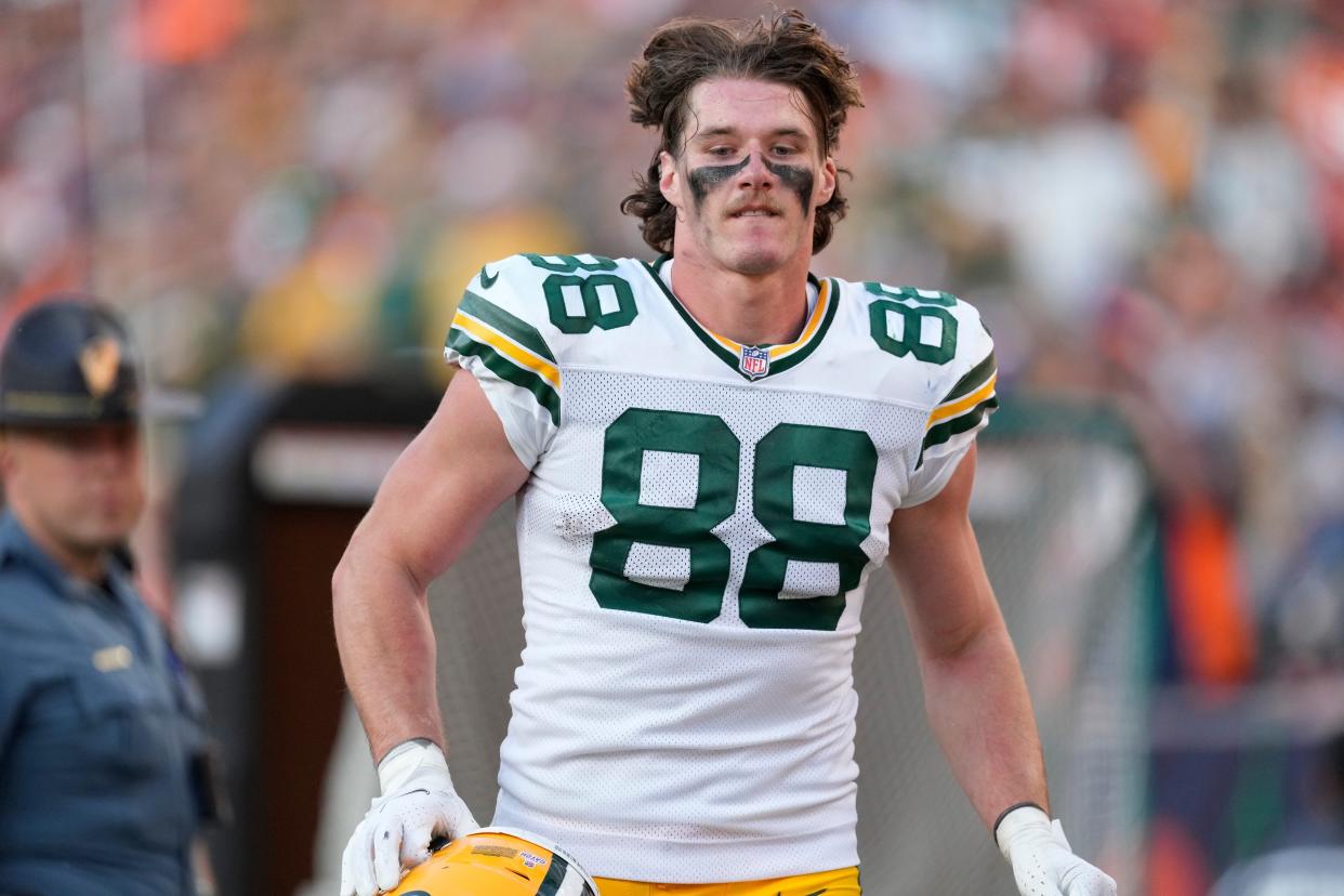 Green Bay Packers rookie tight end Luke Musgrave started most of the season before an injury sidelined him.