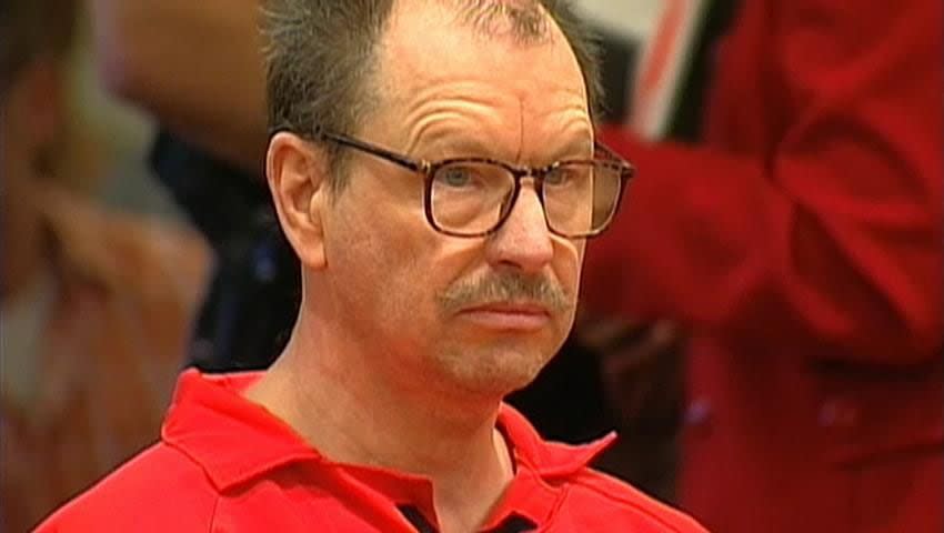 Green River Killer Gary Ridgway appearing in court on Feb. 18, 2011.