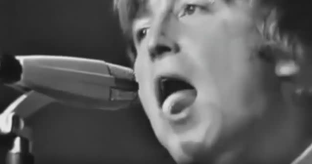 Lennon can be seen making distorted movement with his mouth and jaw and is heard making inaudible noises in the disturbing video. Photo: Youtube