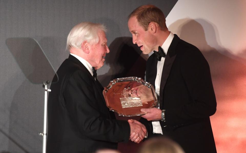 Sir David Attenborough and Prince William.