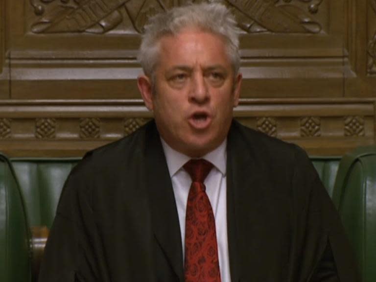 Brexit vote: MPs clash with speaker after John Bercow insults ex-whip