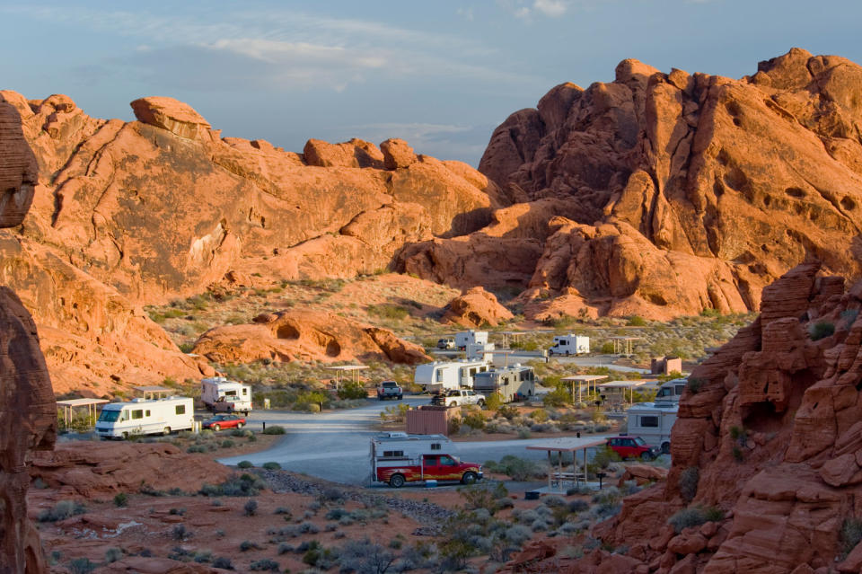 Atlatl Rock Campground in Valley of Fire State Park