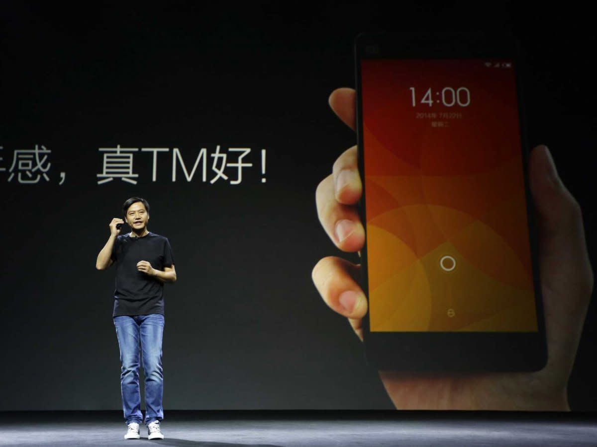 XIAOMI MI4 smartphone launch lei jun CEO