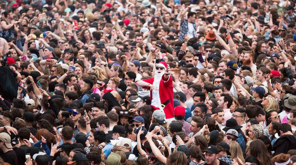 A 40-year-old man has been charged with trafficking cocaine at the Listen Out festival in Melbourne. Pictured: the festival in 2016. Source: Instagram/ Listen Out (File pic)