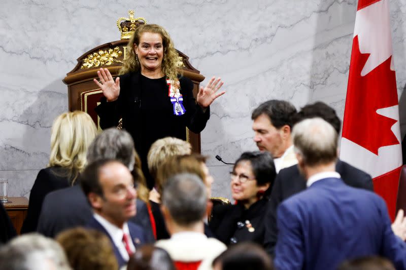 Canada's Governor General Julie Payette delivers the Throne Speech in the Senate, in Ottawa