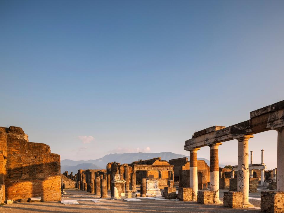 The city of Pompeii.