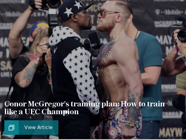 Conor McGregor's training plan: How to train like a UFC Champion