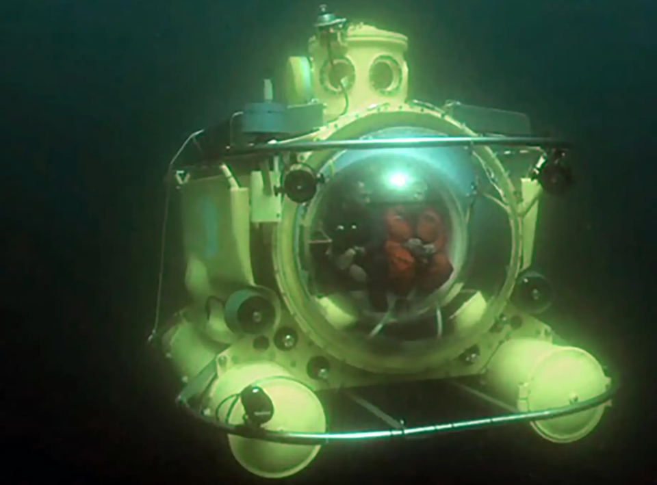 Das U-Boot Antipodes, hier auf einem Foto ohne Datum während eines Tauchgangs, steht zum Verkauf. - Copyright: OceanGate