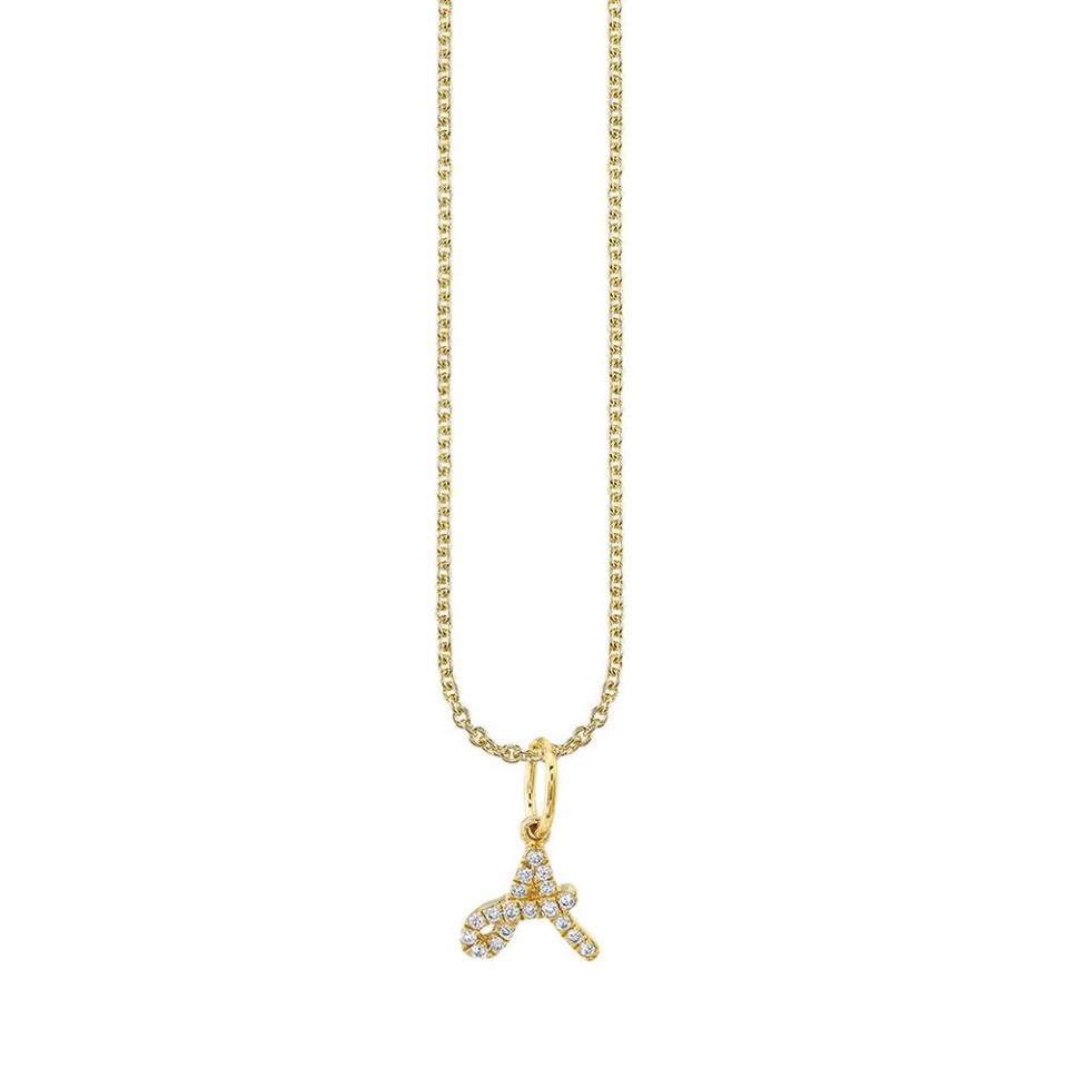 <p><a href="https://sydneyevan.com/products/gold-diamond-small-initial-charm-necklace?variant=39307075977288" rel="nofollow noopener" target="_blank" data-ylk="slk:Shop Now;elm:context_link;itc:0;sec:content-canvas" class="link ">Shop Now</a></p><p>Gold & Diamond Small Initial Charm Necklace</p><p>sydneyevan.com</p><p>$440.00</p>