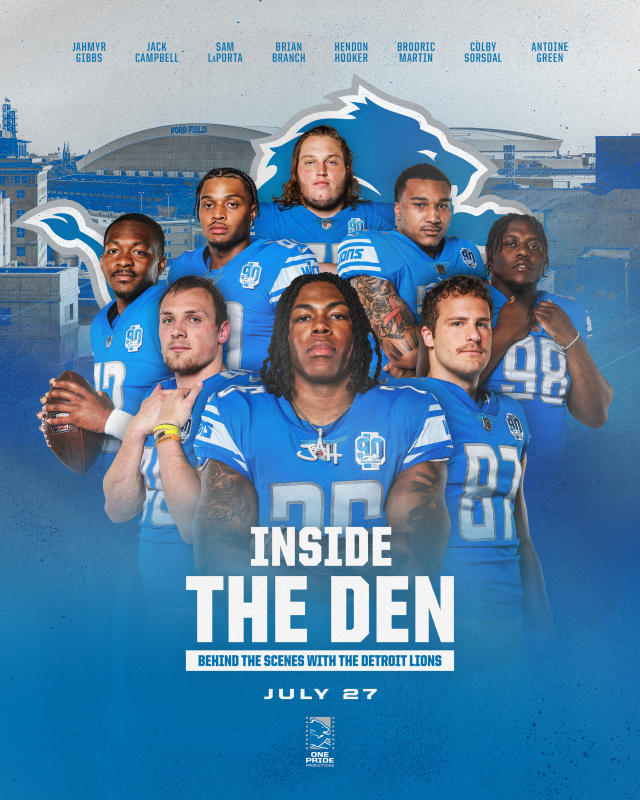 The Lions announce the scheduled debut of 'Inside the Den'