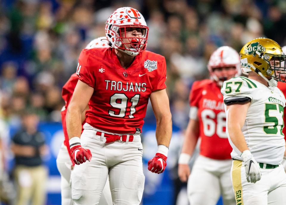 Center Grove DL Caden Curry