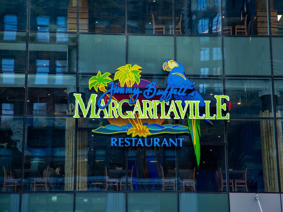 the exterior of the Margaritaville Resort Times Square building