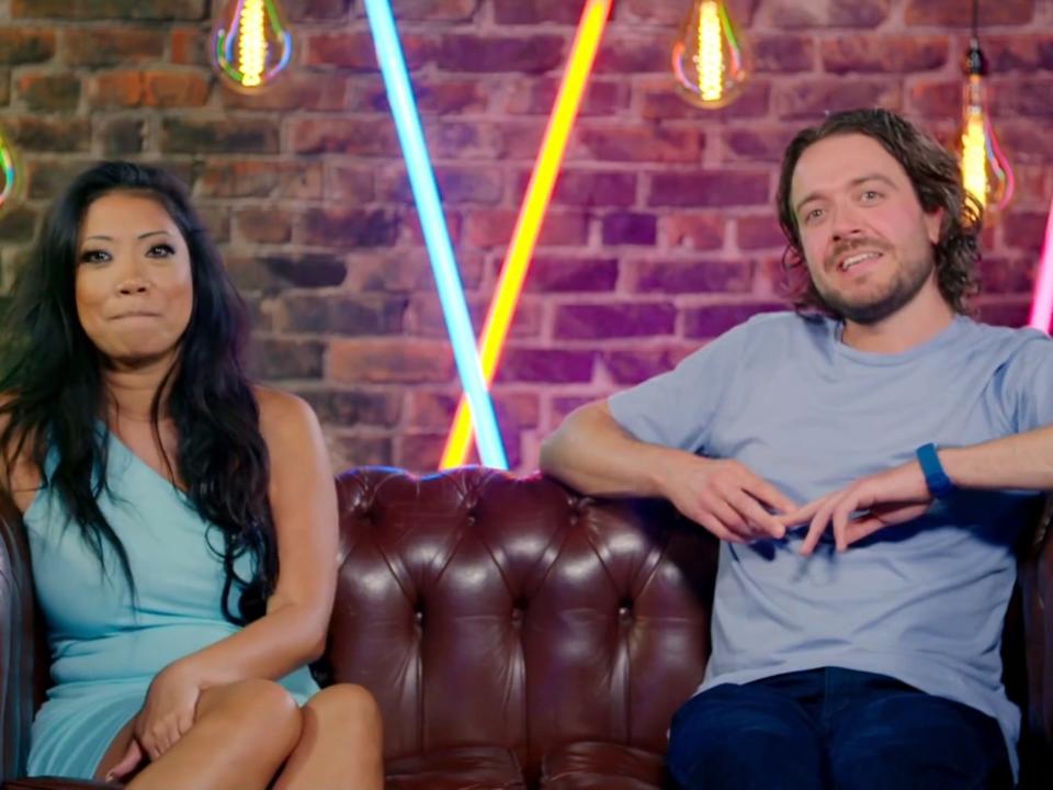 Chrissie and Jason on "Naked Attraction" season 11 episode 3.