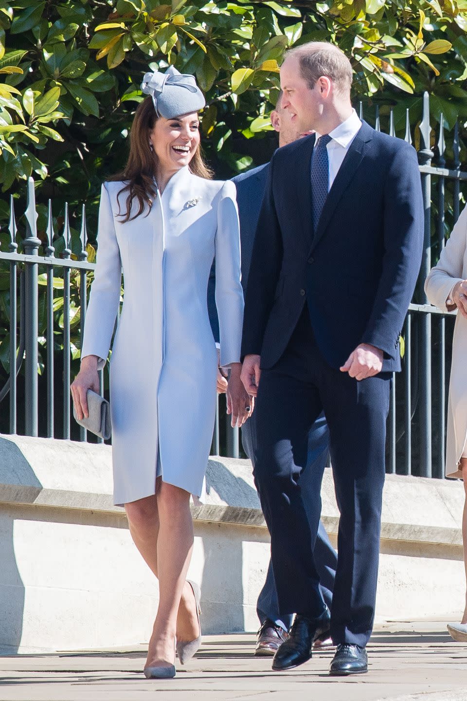 the royal family attend easter service at st george's chapel, windsor