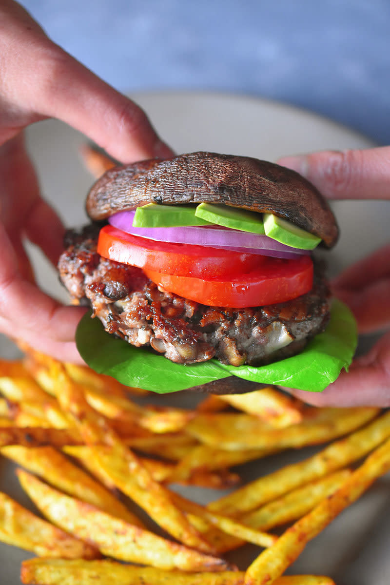 <strong>Get the <a href="https://nomnompaleo.com/post/107666997683/whole30-day-10-big-o-bacon-burgers-whole-foods" target="_blank">Big-O Bacon Burgers</a> recipe from NomNomPaleo</strong>