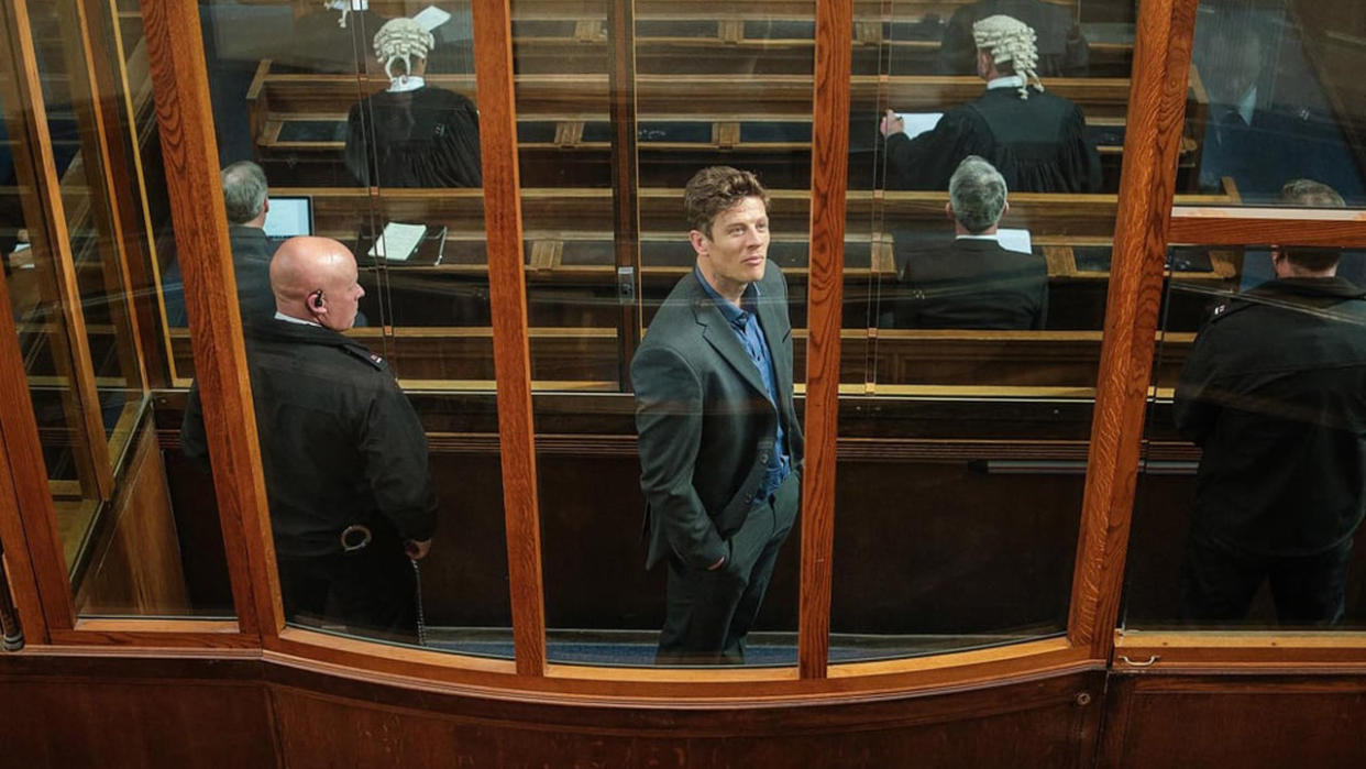  James Norton as Tommy Lee Royce in Happy Valley season 3 in Leeds Crown Court 