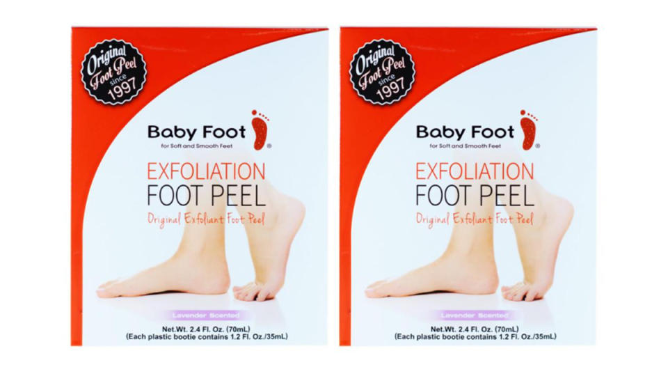 Two packs of Baby Foot Exfoliation Foot Peels 