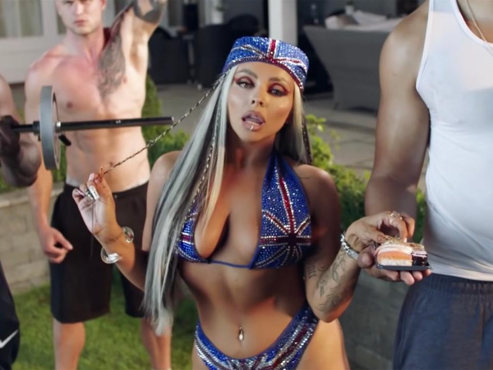 Jesy Nelson in the music video for ‘Boyz' (Polydor)