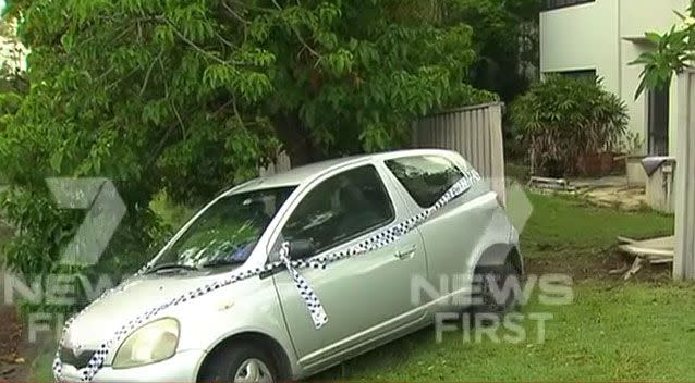 The car was pushed down a hill with the nurse in the boot. Source: Sunrise