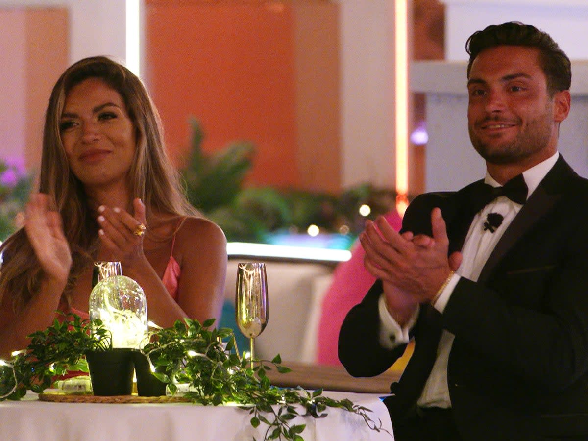 Ekin-Su and Davide on Love Island (ITV)