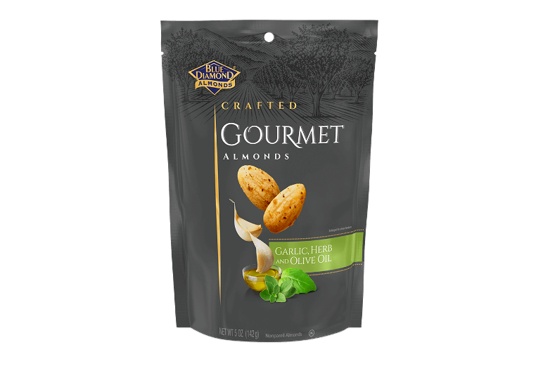 34) Gourmet Garlic, Herb and Olive Oil Almonds