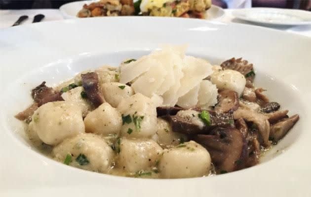 Davio's gnocchi with truffle oil. Photo: Instagram